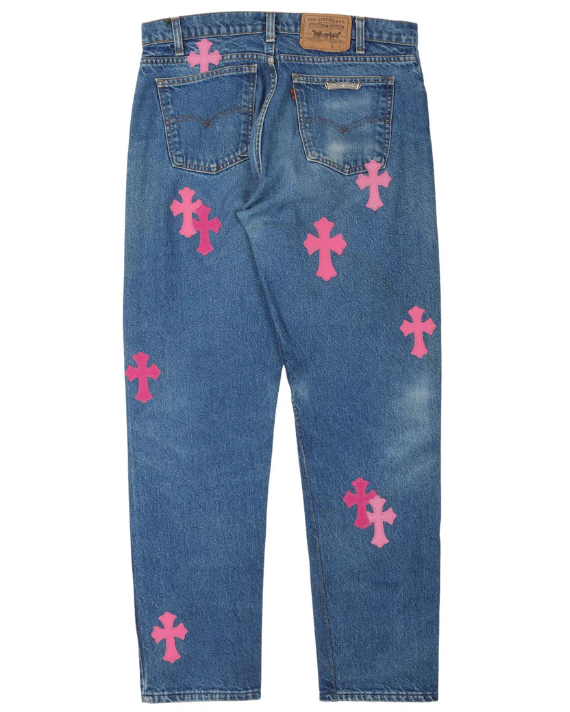 Chrome Hearts Cross Patch Denim