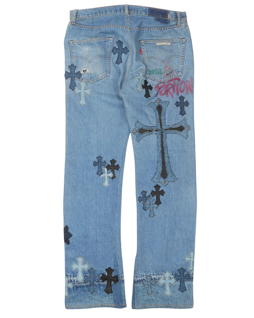 Chrome Hearts Matty Boy Denim Cross Patch Jeans Exclusive