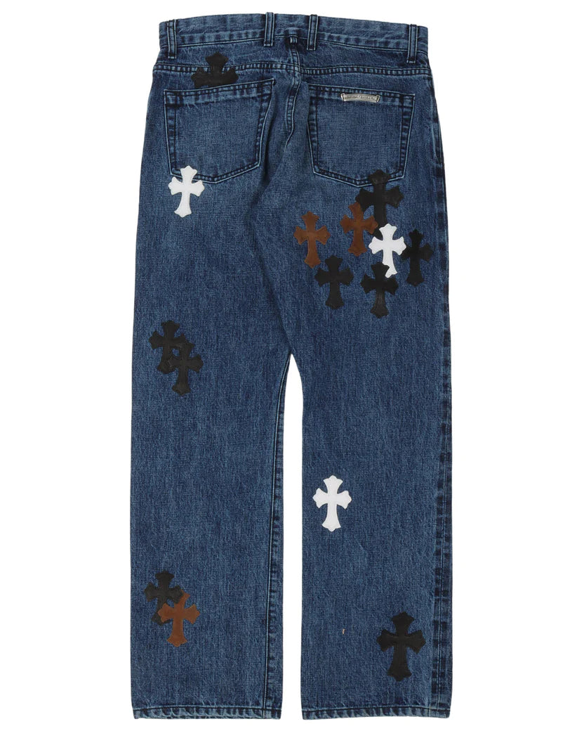 Chrome Hearts Denim w/ 35 Cross Patches