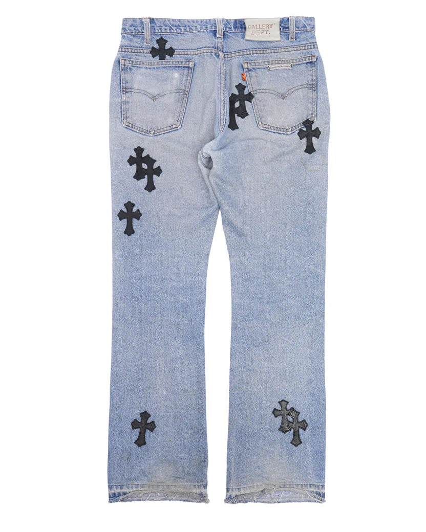 Chrome Hearts Cross Patch Gallery Dept. Flare Jeans