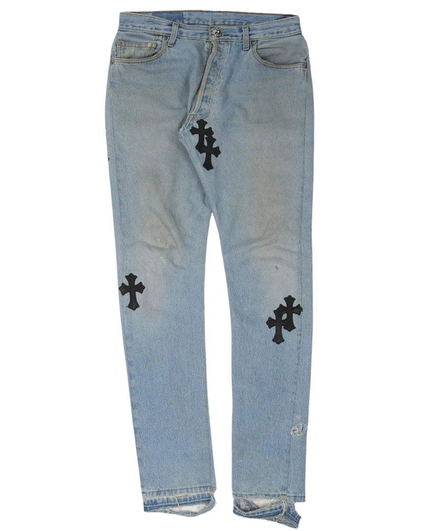 Chrome Hearts Cross Patch Denim