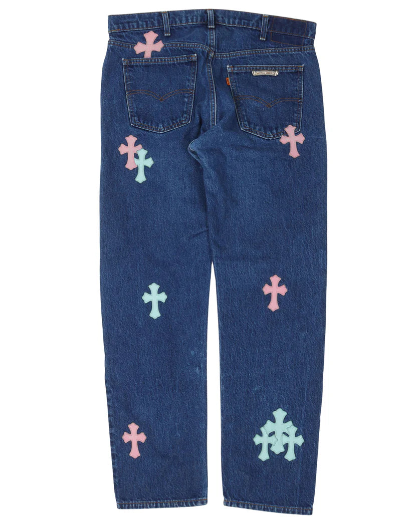 Chrome Hearts Levi's Cross Patch Jeans