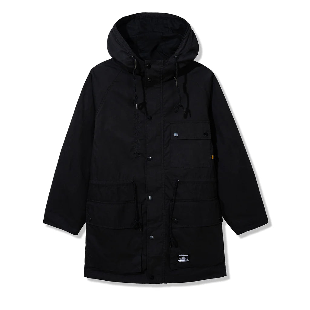 Jacket ASSC X Alpha M65 Black Hooded Field