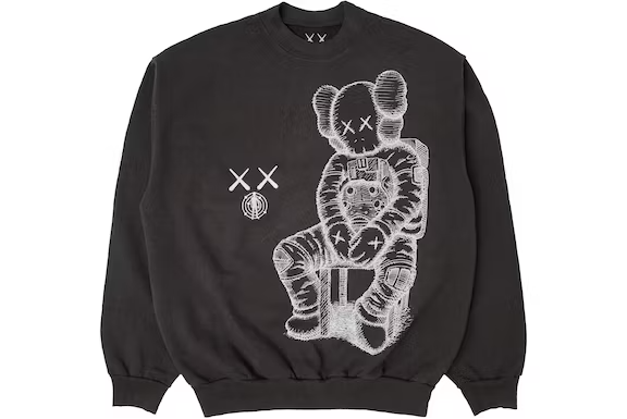 Hoodie KAWS For Kid Cudi Moon Man Front Print Crewneck