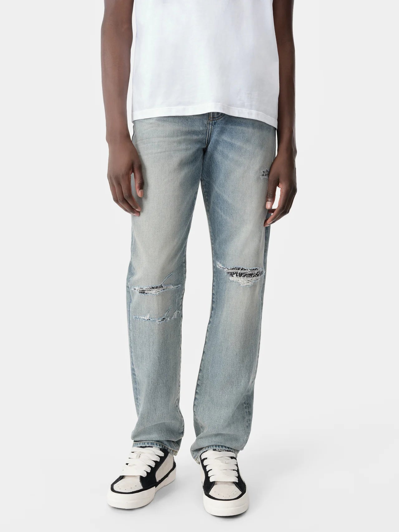 AMIRI BANDANA REPAIR STRAIGHT JEAN