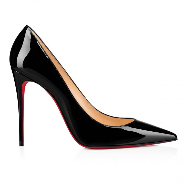 Kate 100 mm Pumps - Patent calf leather - Black - Women