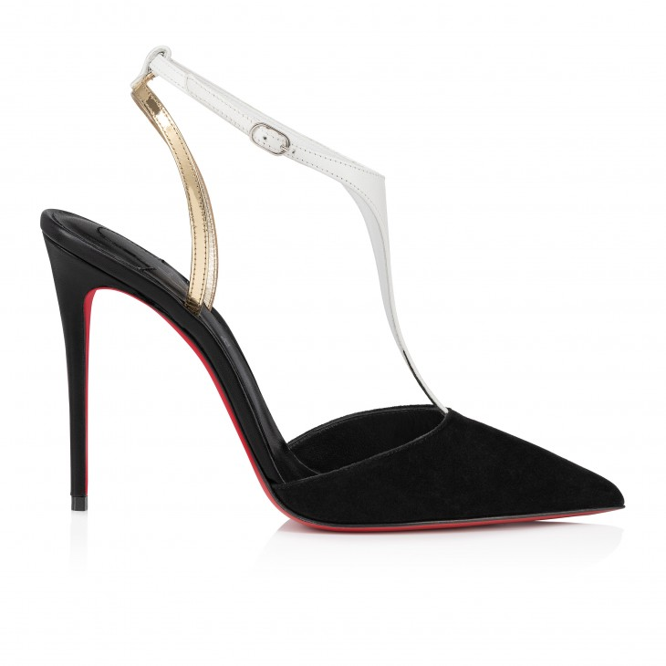 Athina Pump 100 mm Pumps - Nappa leather and suede - Black - Women