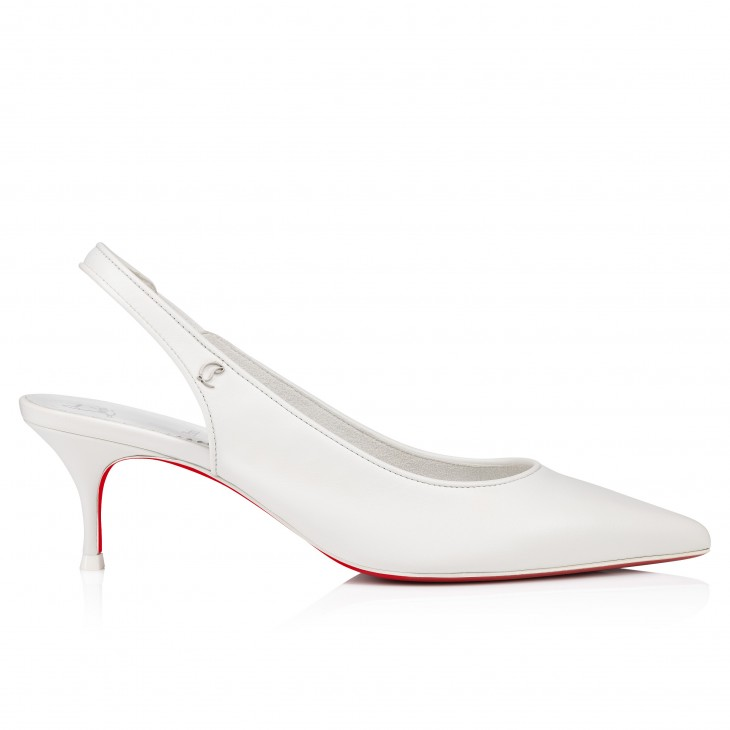 Sporty Kate Sling 55 mm Sling back pumps - Nappa leather - Bianco - Women