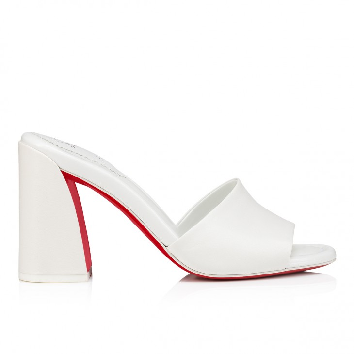 Jane Mule 85 mm Mules - Nappa leather - Bianco - Women