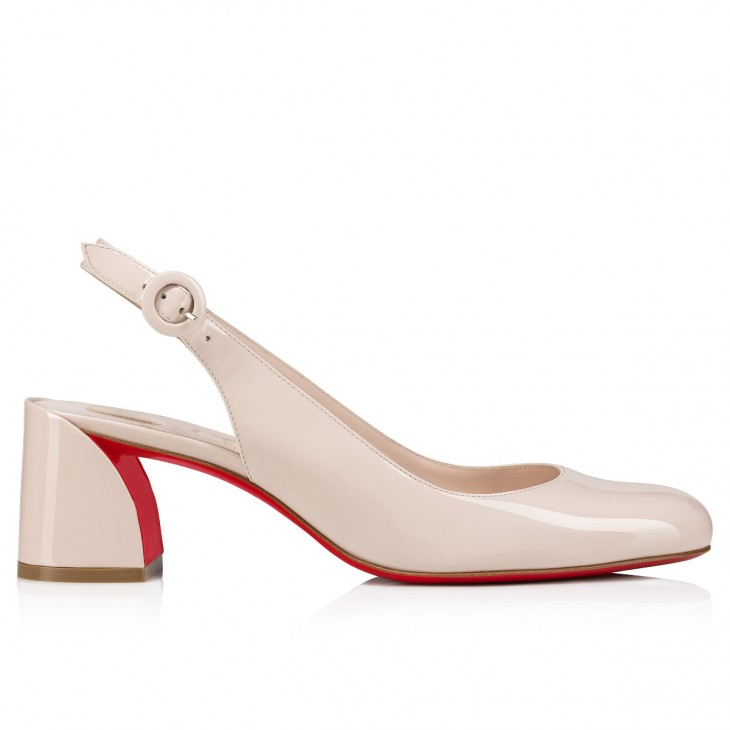 So Jane Sling 55 mm Sling back pumps - Patent leather - Leche - Women