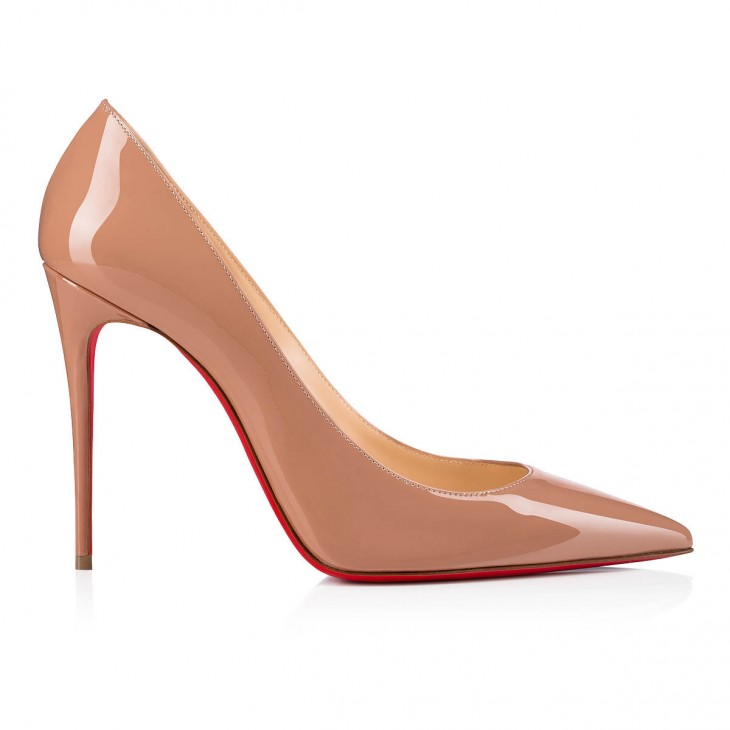 Kate 100 mm Pumps - Patent calf leather - Blush - Women