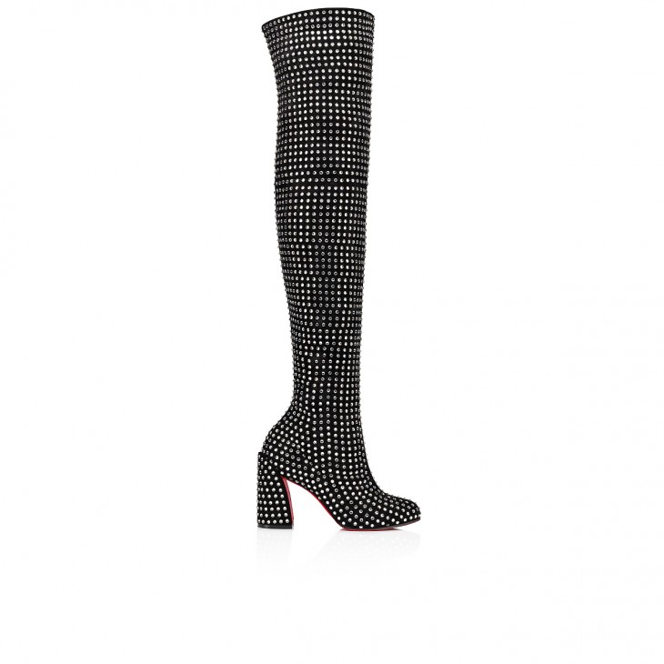 Jane Botta 85mm Boots - Strass Boom - Black - Women