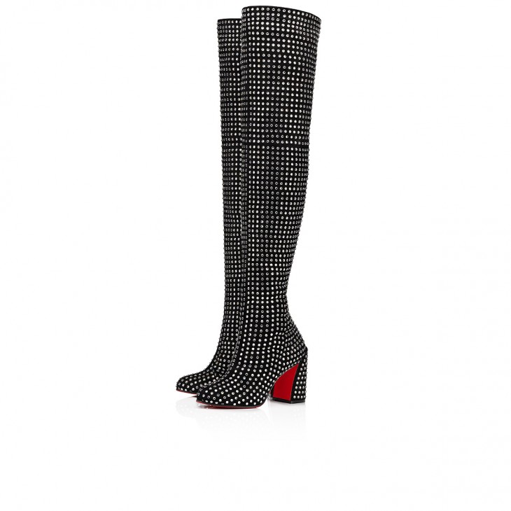 Jane Botta 85mm Boots - Strass Boom - Black - Women