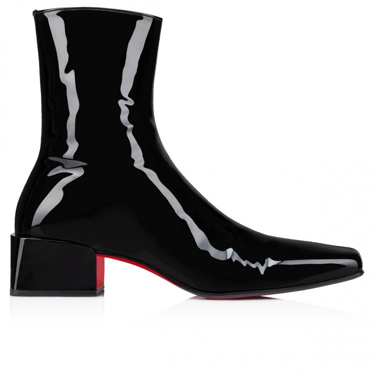 Alleo Boot Low boots - Patent calf leather - Black - Men