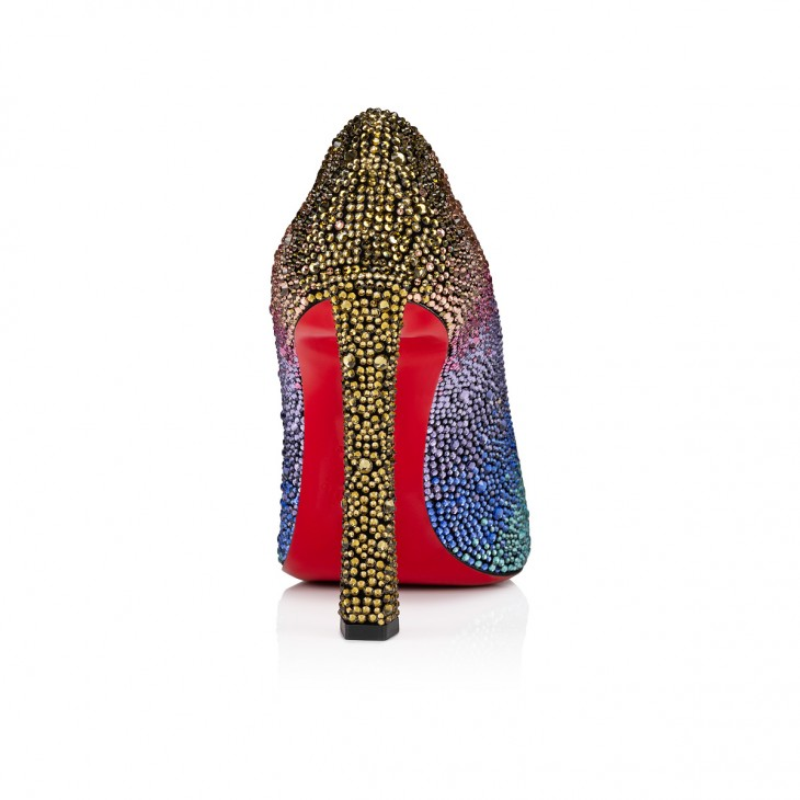 Condora Strass Rainbow 100 mm Pumps - Suede and strass Rainbow - Black - Women