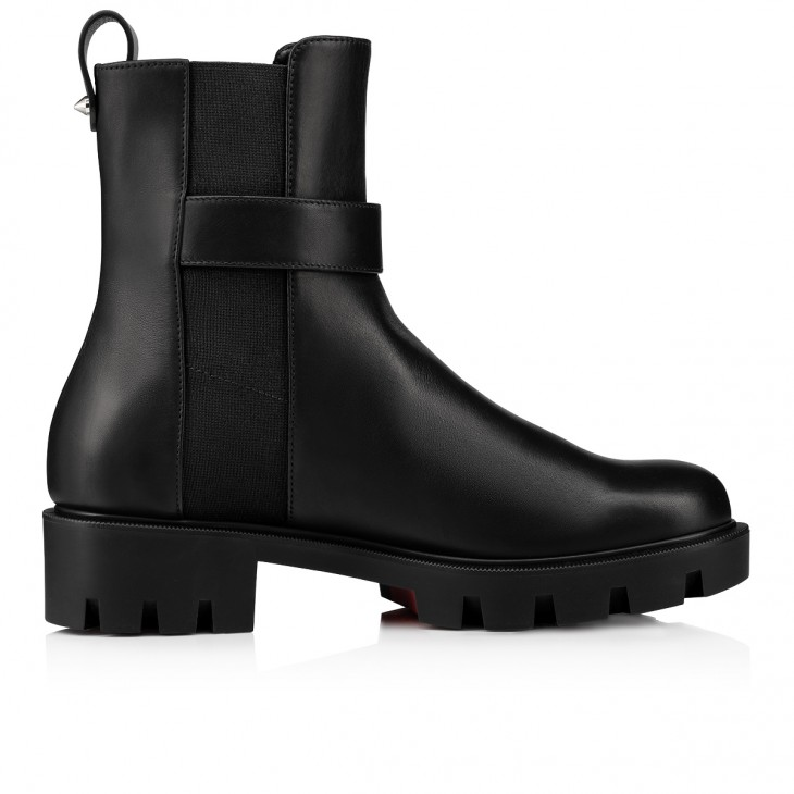 CL Chelsea Booty Lug Low boots - Calf leather - Black - Women