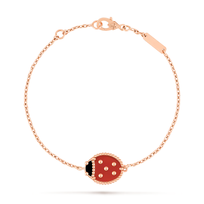 Pulsera Lucky Spring, mariquita de alas cerradas