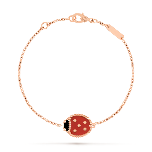 Pulsera Lucky Spring, mariquita de alas cerradas