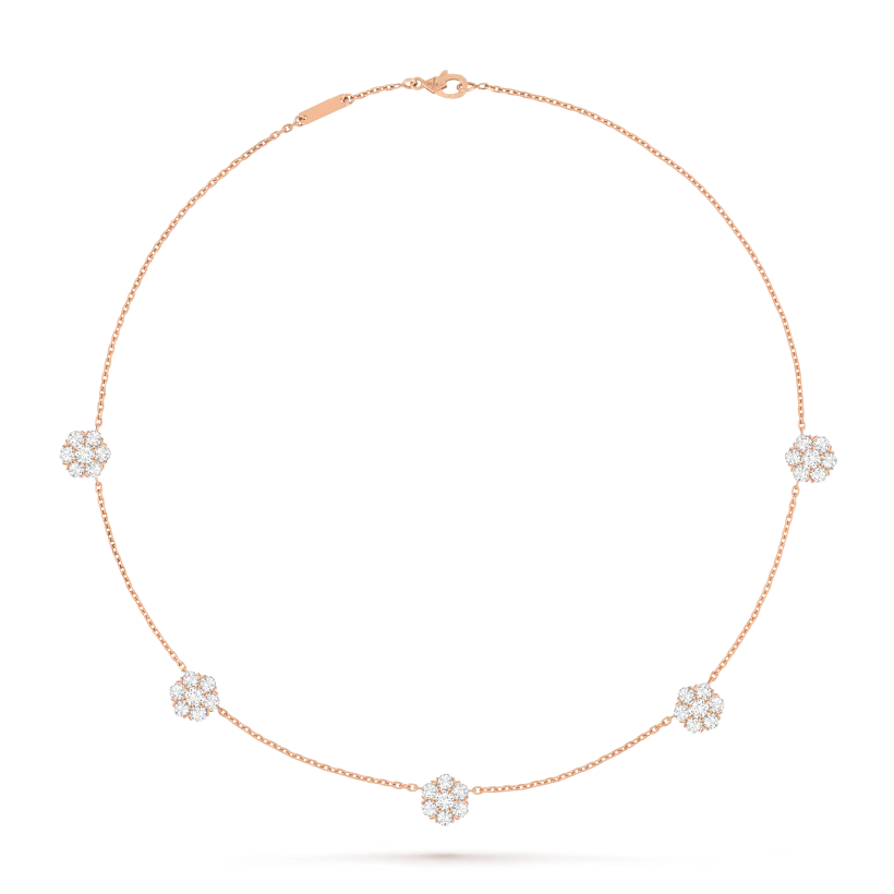 Collar Fleurette, 5 flores