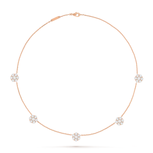 Collar Fleurette, 5 flores