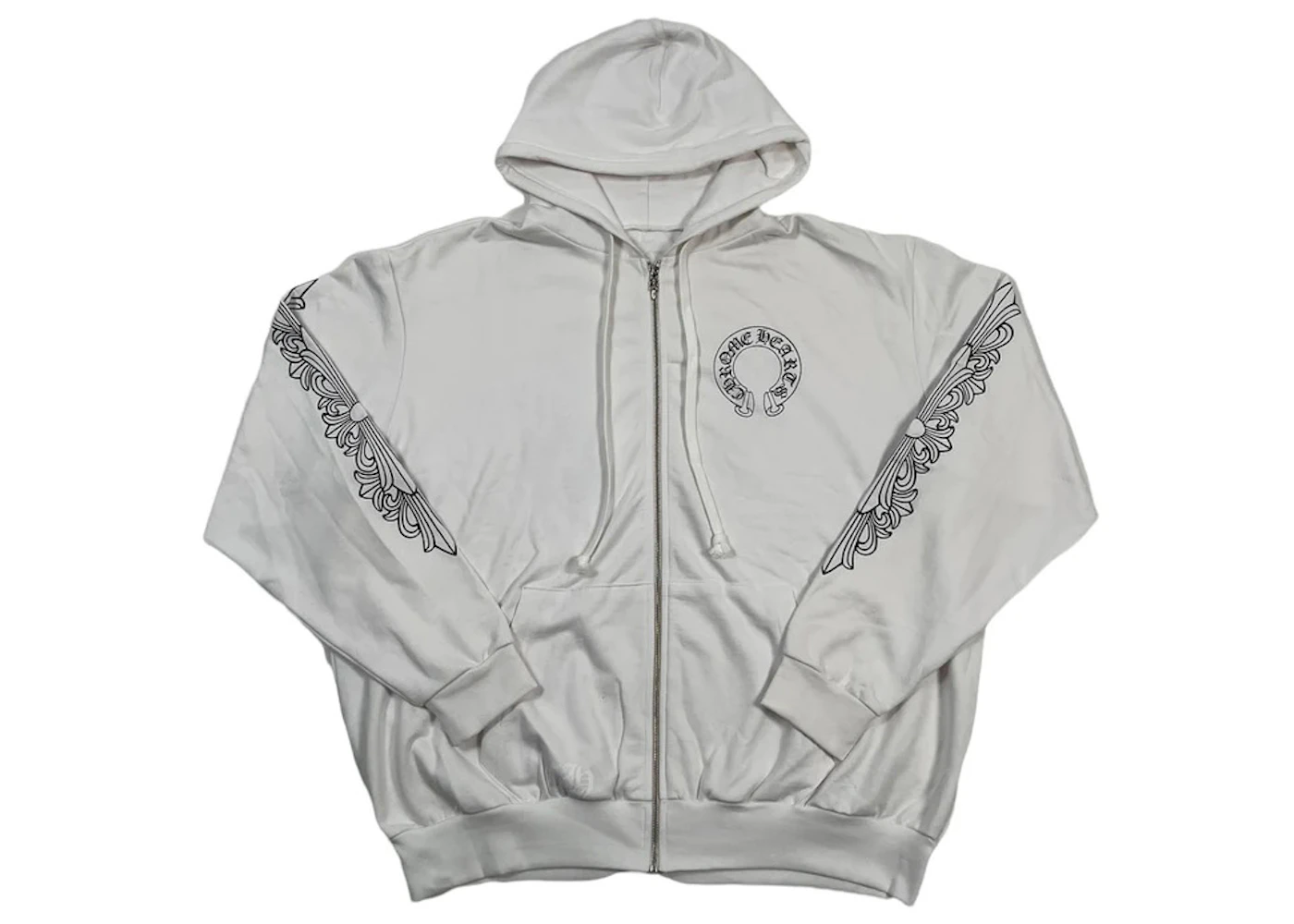 Hoodie Chrome Hearts Horseshoe Floral Zip Up