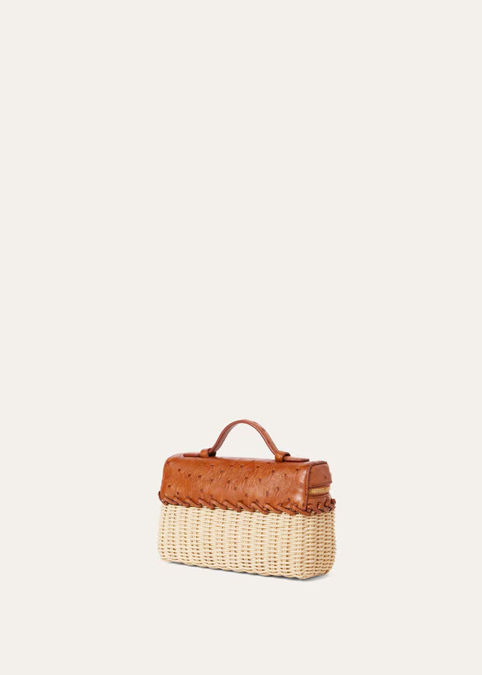 Extra Pocket L19 East-West wicker Loro Piana