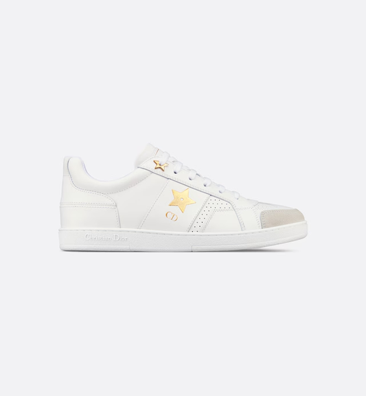 Sneaker Dior Star Ante y piel de becerro blancos