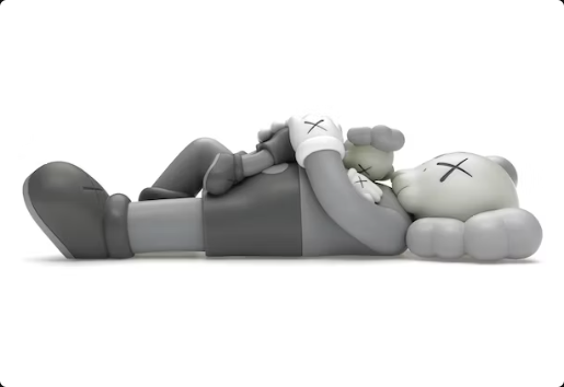 Figura de vinilo KAWS Holiday Singapore en gris