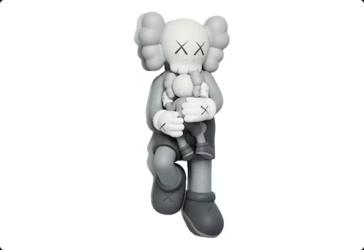 Figura de vinilo KAWS Holiday Singapore en gris