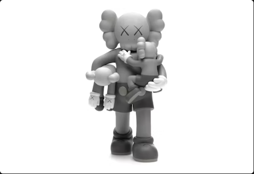 Figura de vinilo KAWS Clean Slate en gris