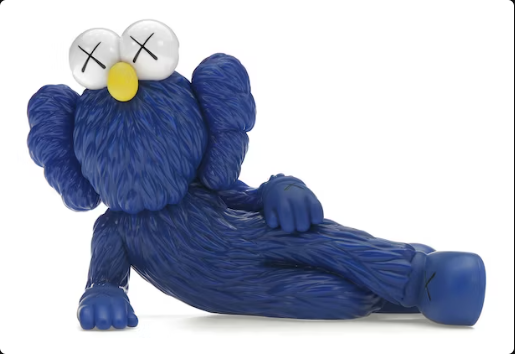 Figura de vinilo KAWS TIME OFF en azul