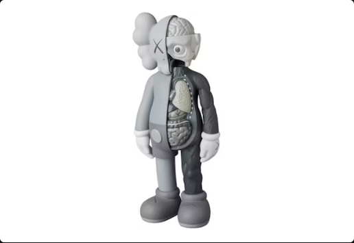 Figura de vinilo KAWS Companion Flayed Open Edition en gris