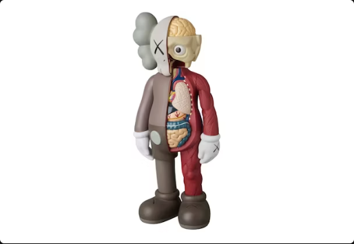 Figura de vinilo KAWS Companion Flayed Open Edition en marrón