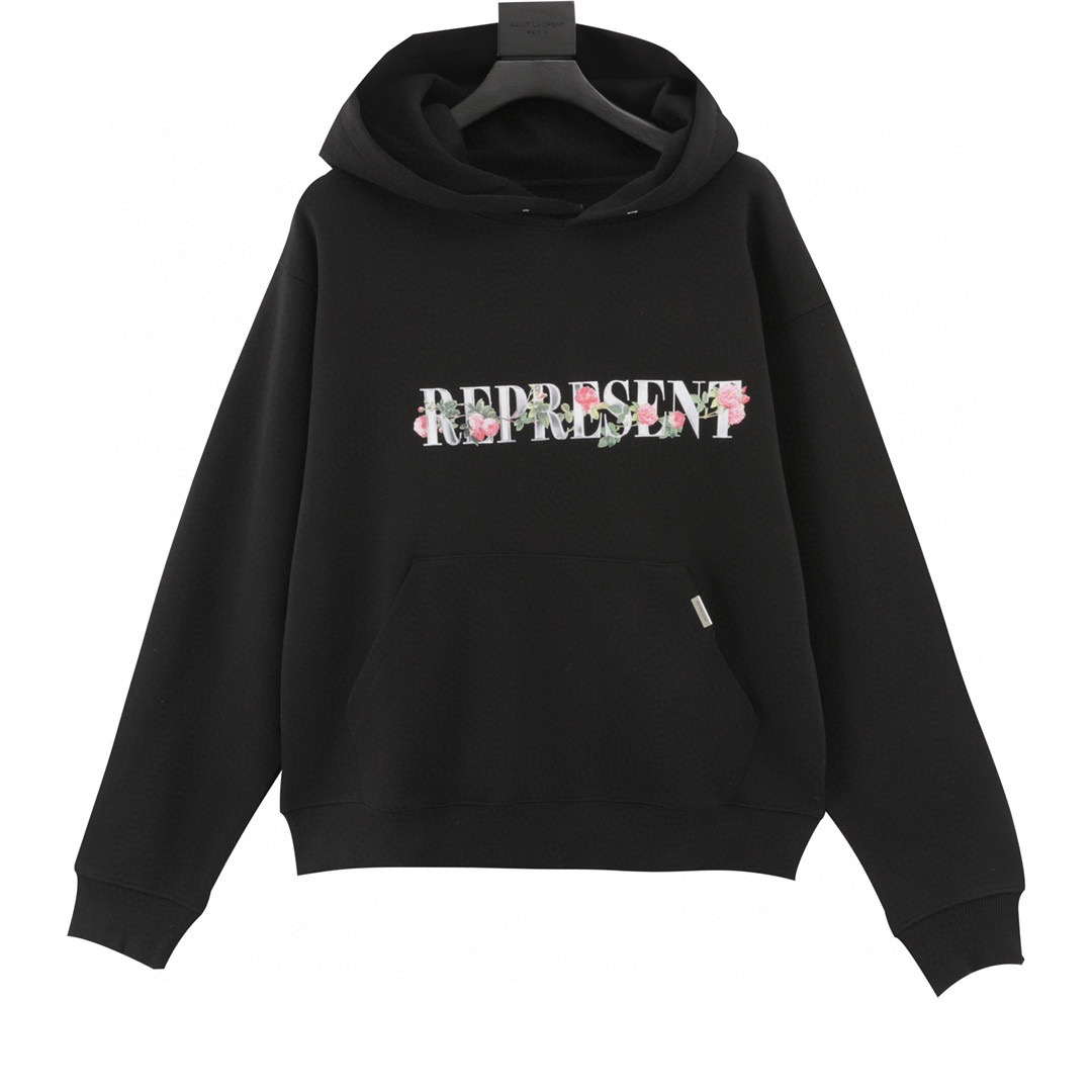 Hoodie Represent con logo estampado