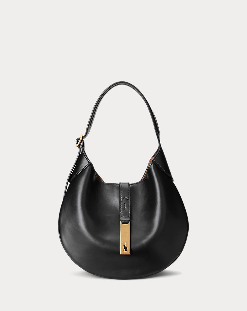 Bolso Shoulder Polo ID pequeño de piel