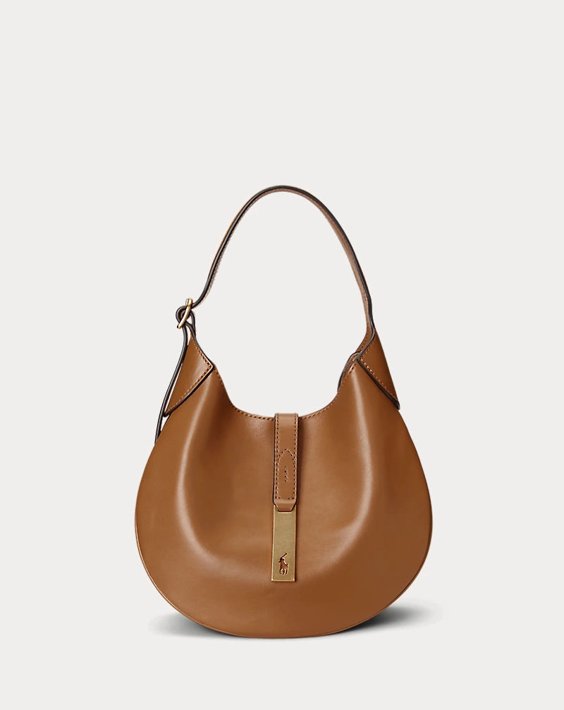 Bolso Shoulder Polo ID pequeño de piel