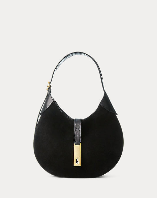 Bolso Shoulder Polo ID pequeño de ante