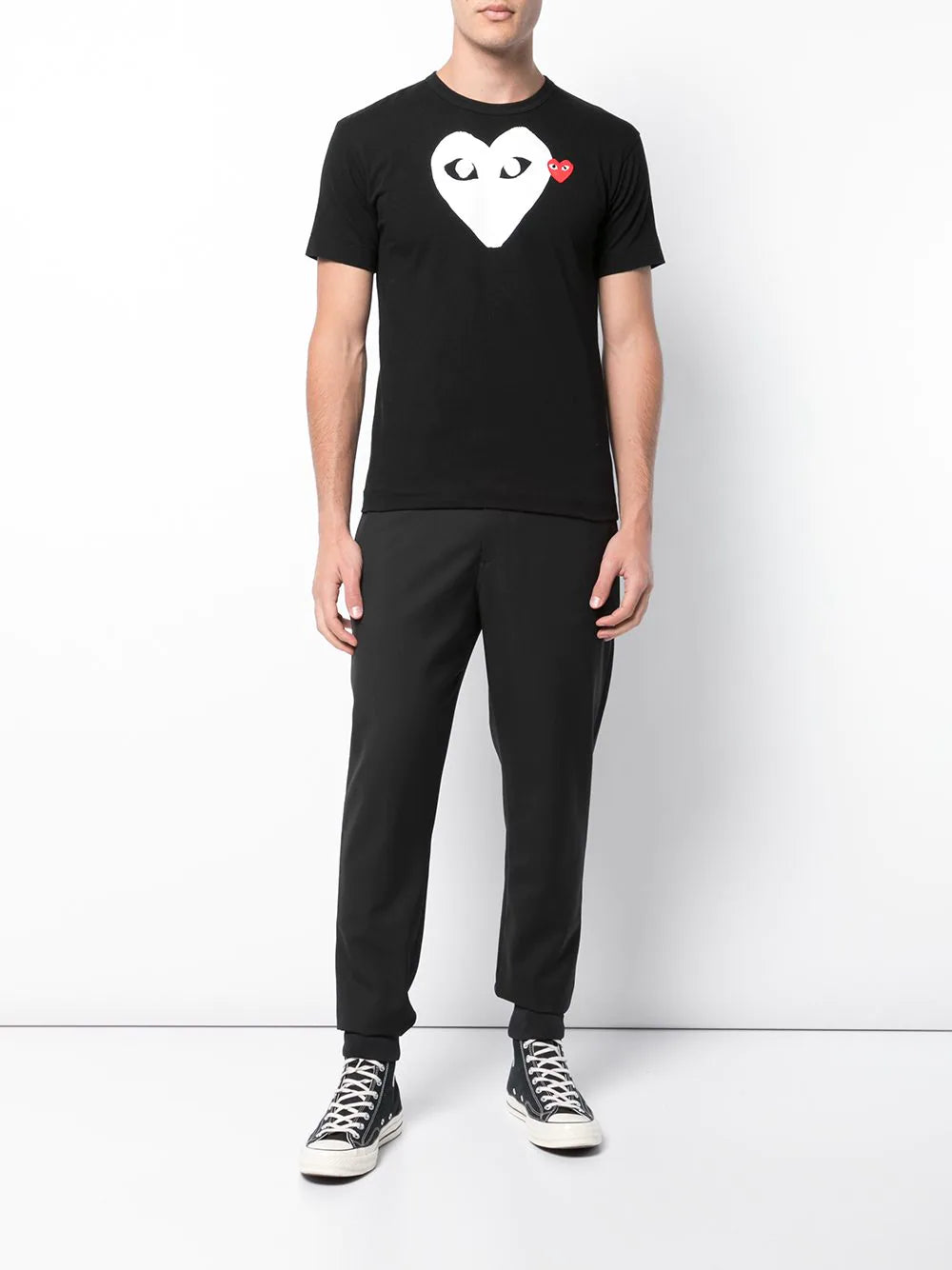 Playera CDG con logo estampado