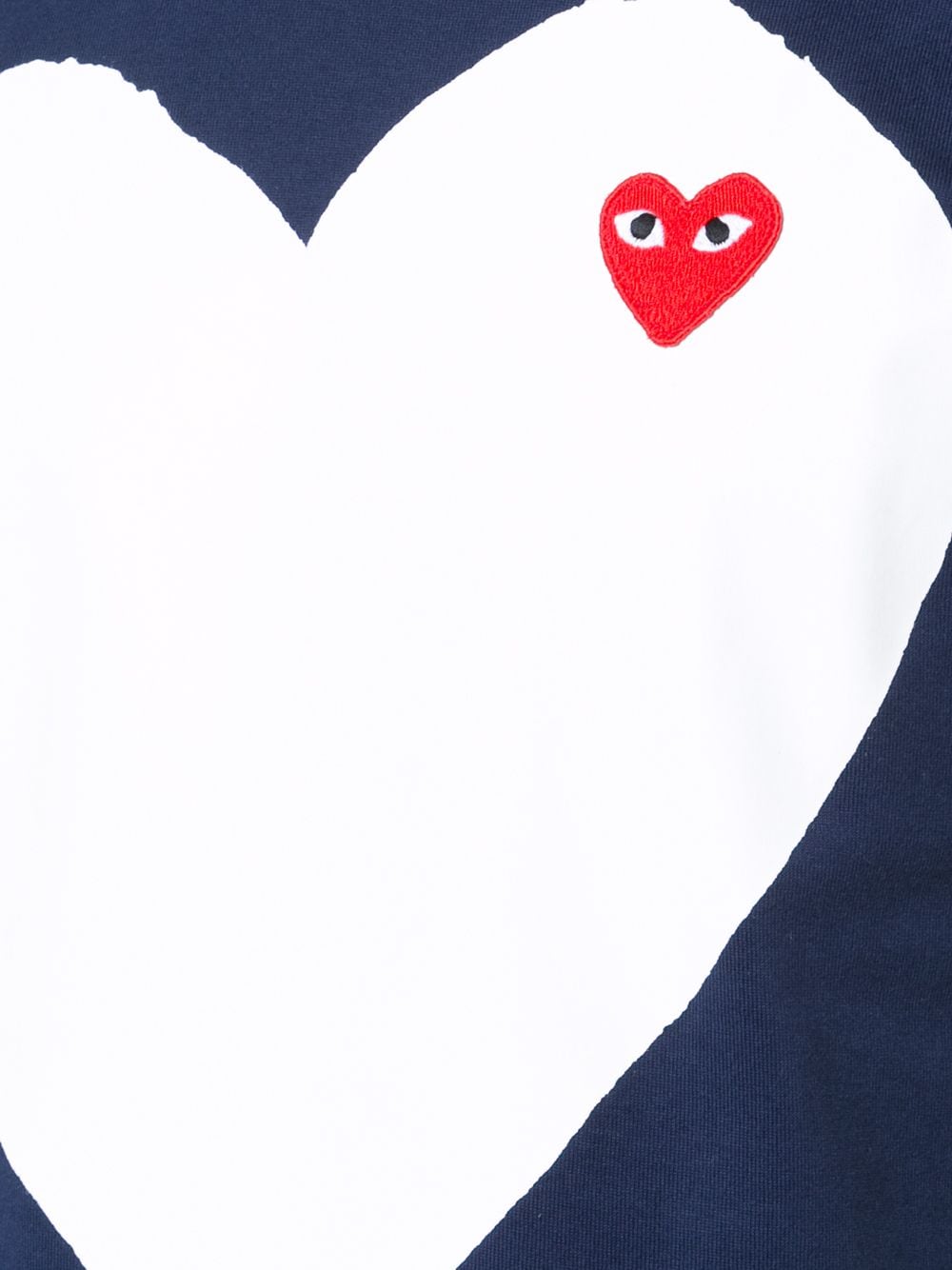 Playera CDG con corazón estampado