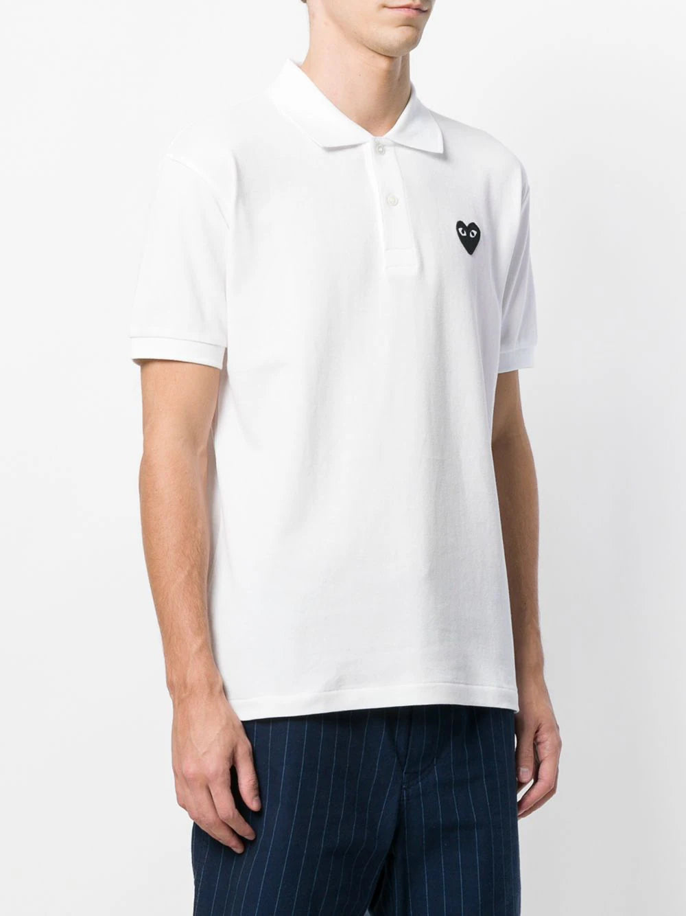 Playera CDG Heart logo polo shirt