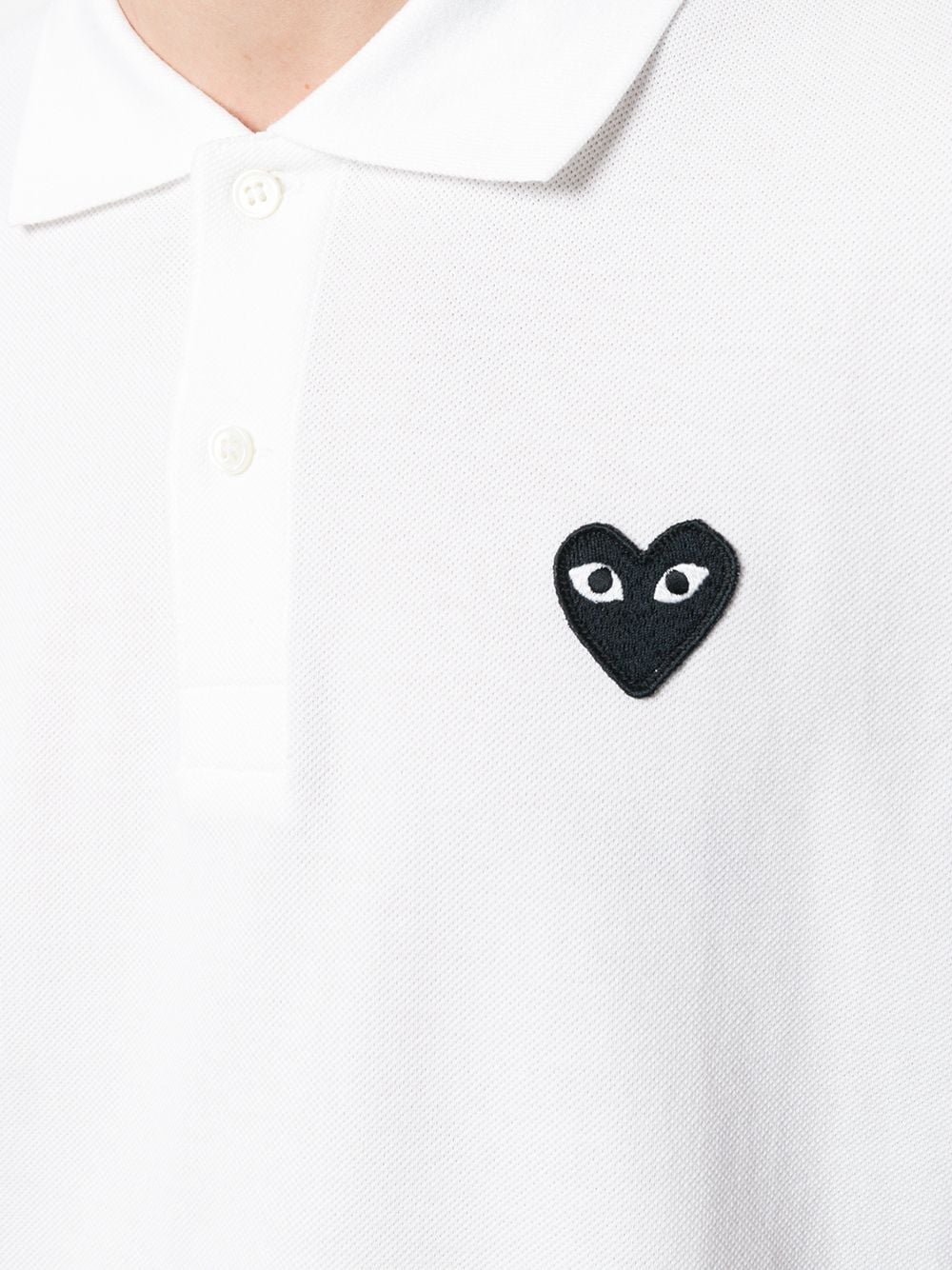 Playera CDG Heart logo polo shirt