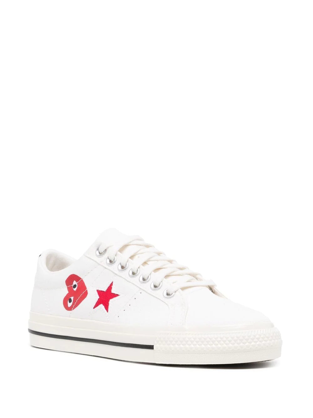 Tenis One Star de Comme Des Garçons Play x Converse