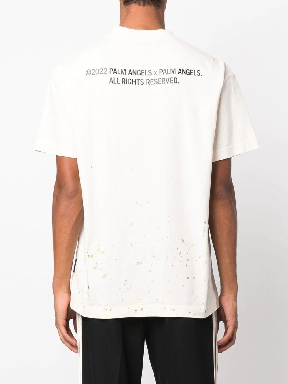 Playera Palm Angels con efecto de salpicaduras de pintura