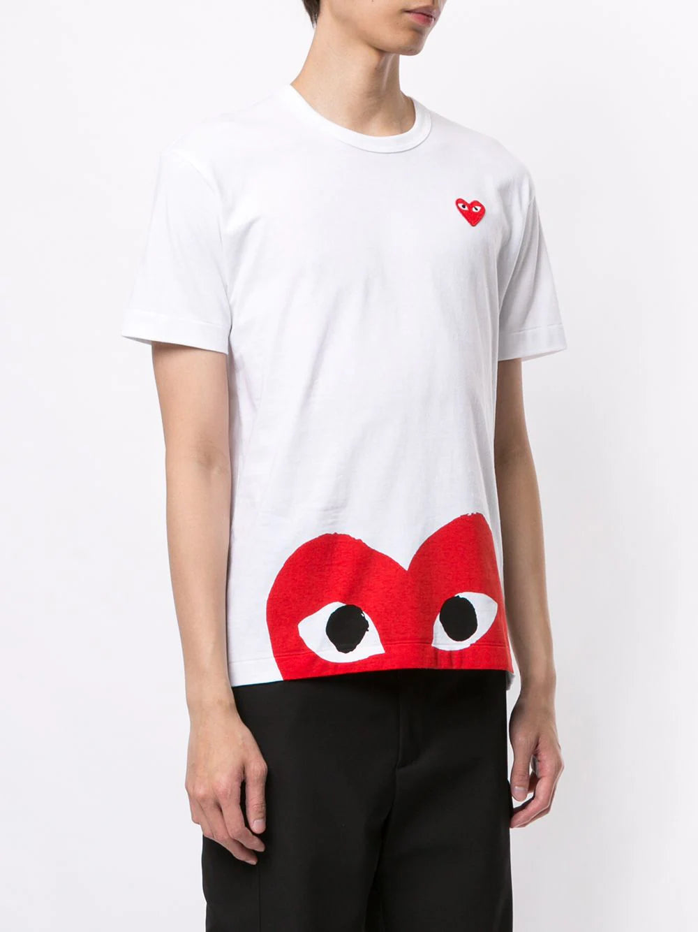 Playera CDG con logo estampado