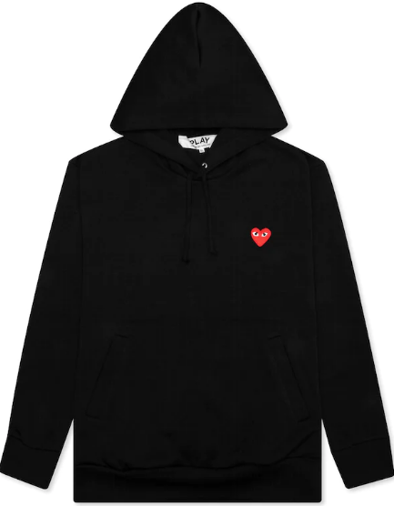 Hoodie CDG Play Red Heart