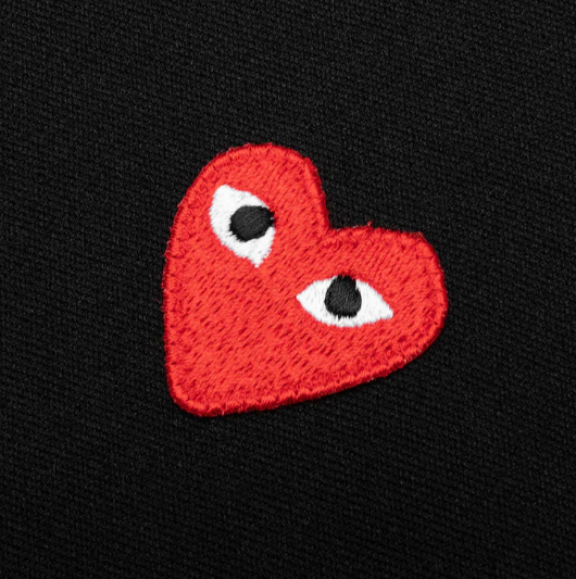 Hoodie CDG Play Red Heart