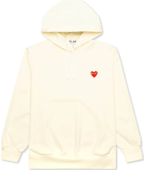 Hoodie CDG Play Red Heart