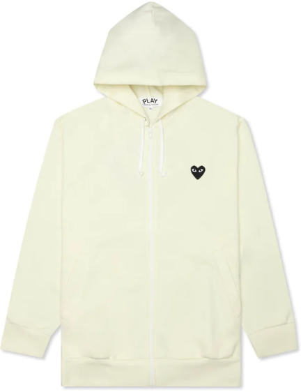 Hoodie CDG Play Big Black Heart Zip Up