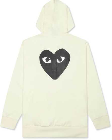 Hoodie CDG Play Big Black Heart Zip Up