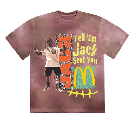 Playera Travis Scott x McDonald's Jack Smile II